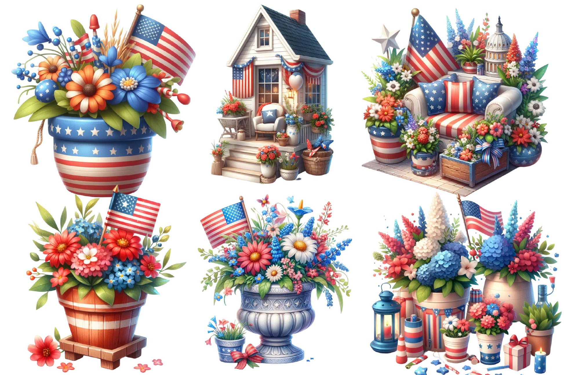 4th Of July Clipart Bundle 2 - CraftNest - Digital Crafting and Art