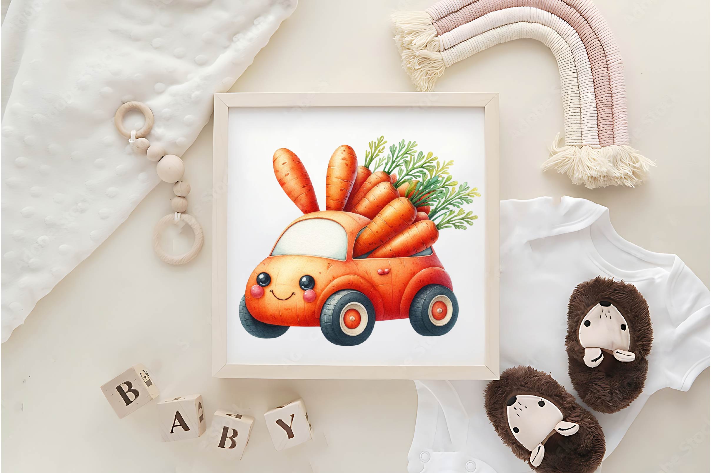Carrot Car Clipart Bundle - CraftNest - Digital Crafting and Art