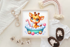 Cute Relaxing Animal Clipart Bundle - CraftNest - Digital Crafting and Art