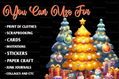 Christmas Tree Clipart Bundle - CraftNest - Digital Crafting and Art