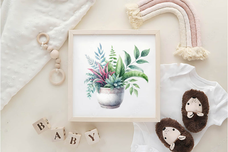 Potted Plants Clipart Bundle 1 - CraftNest - Digital Crafting and Art