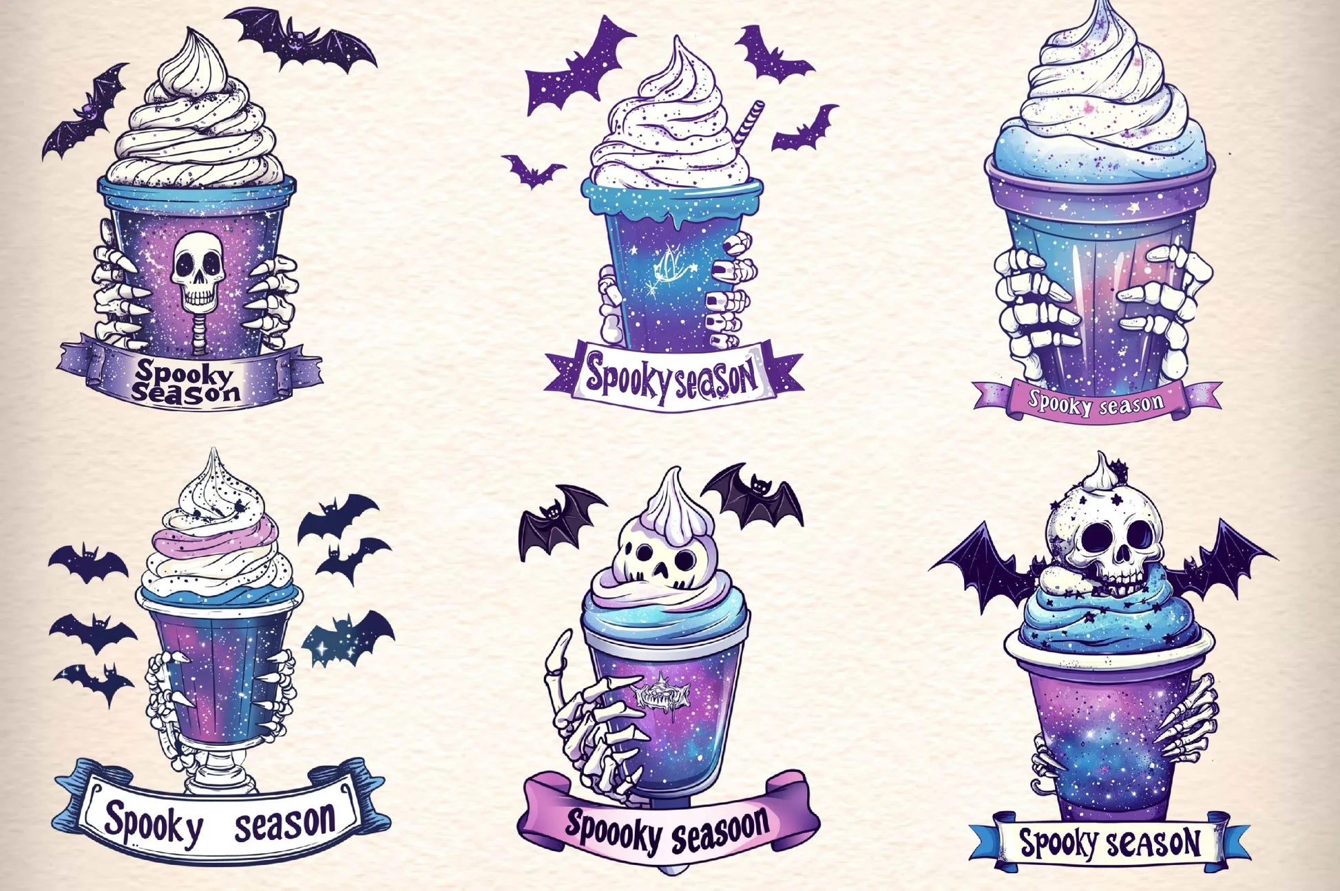 Halloween Coffee Cup Clipart Bundle - CraftNest - Digital Crafting and Art