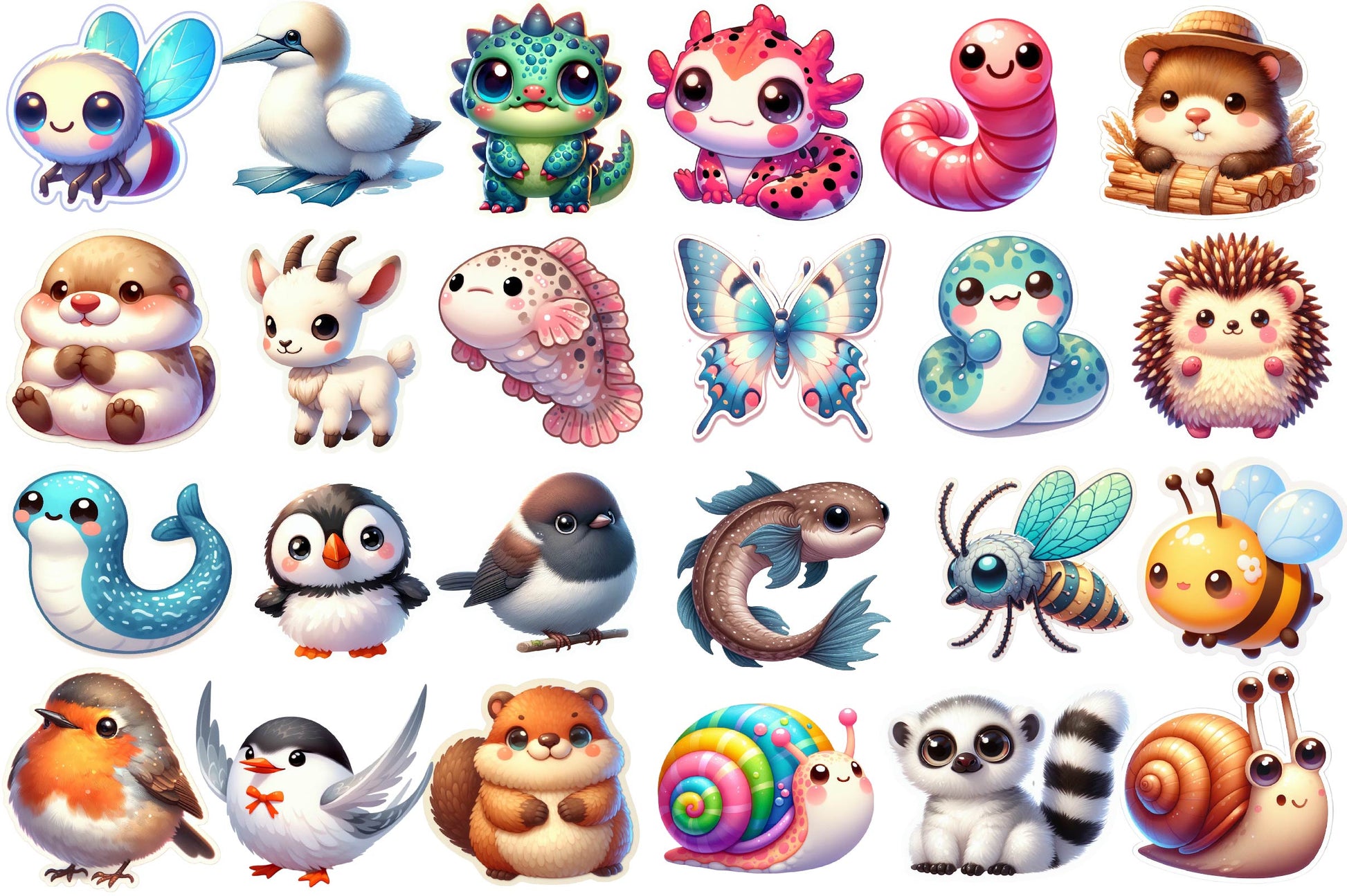 Summer Animals Sticker - CraftNest - Digital Crafting and Art