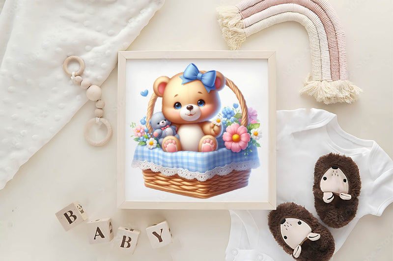Teddy Bears Spring Clipart Bundle - CraftNest - Digital Crafting and Art