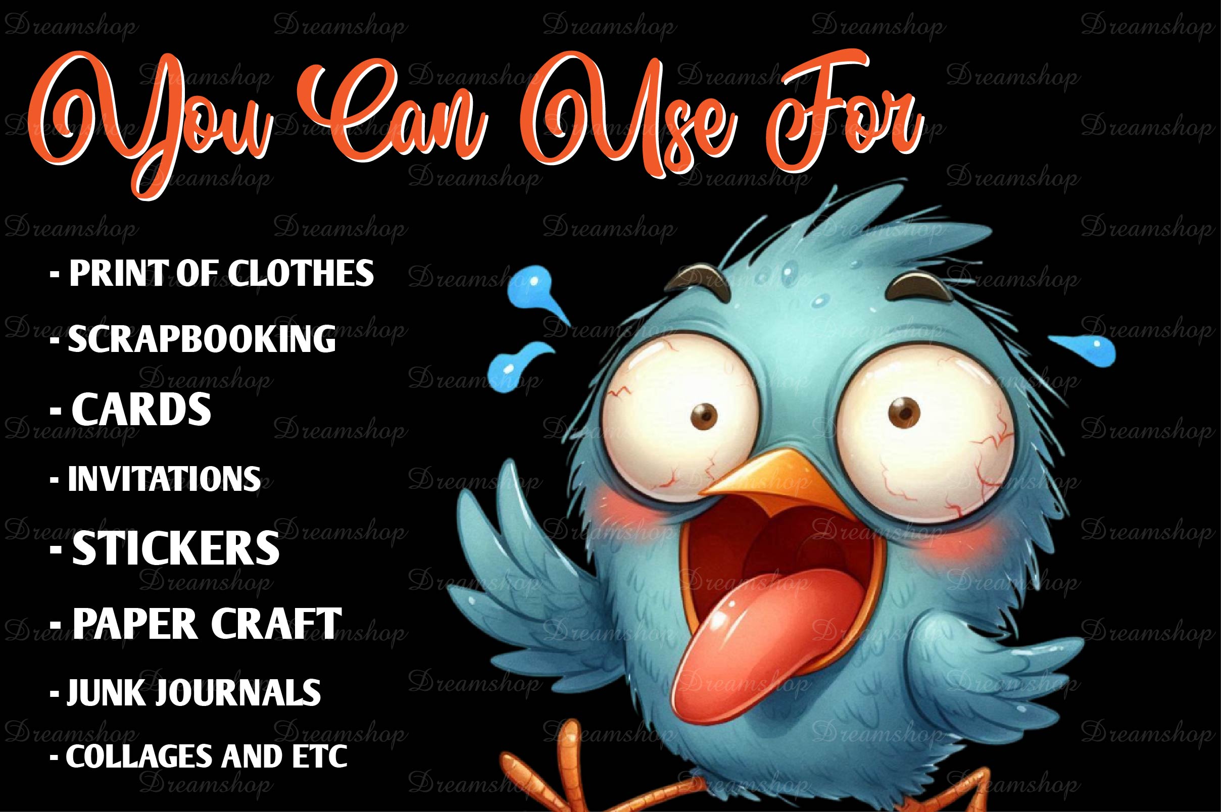 Funny Bird Funny Bird Clipart Bundle 2 - CraftNest - Digital Crafting and Art