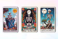 Sarcastic Skeleton Tarot Card Clipart Bundle - CraftNest - Digital Crafting and Art