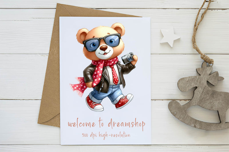 Funny Teddy Bear Clipart Bundle - CraftNest - Digital Crafting and Art