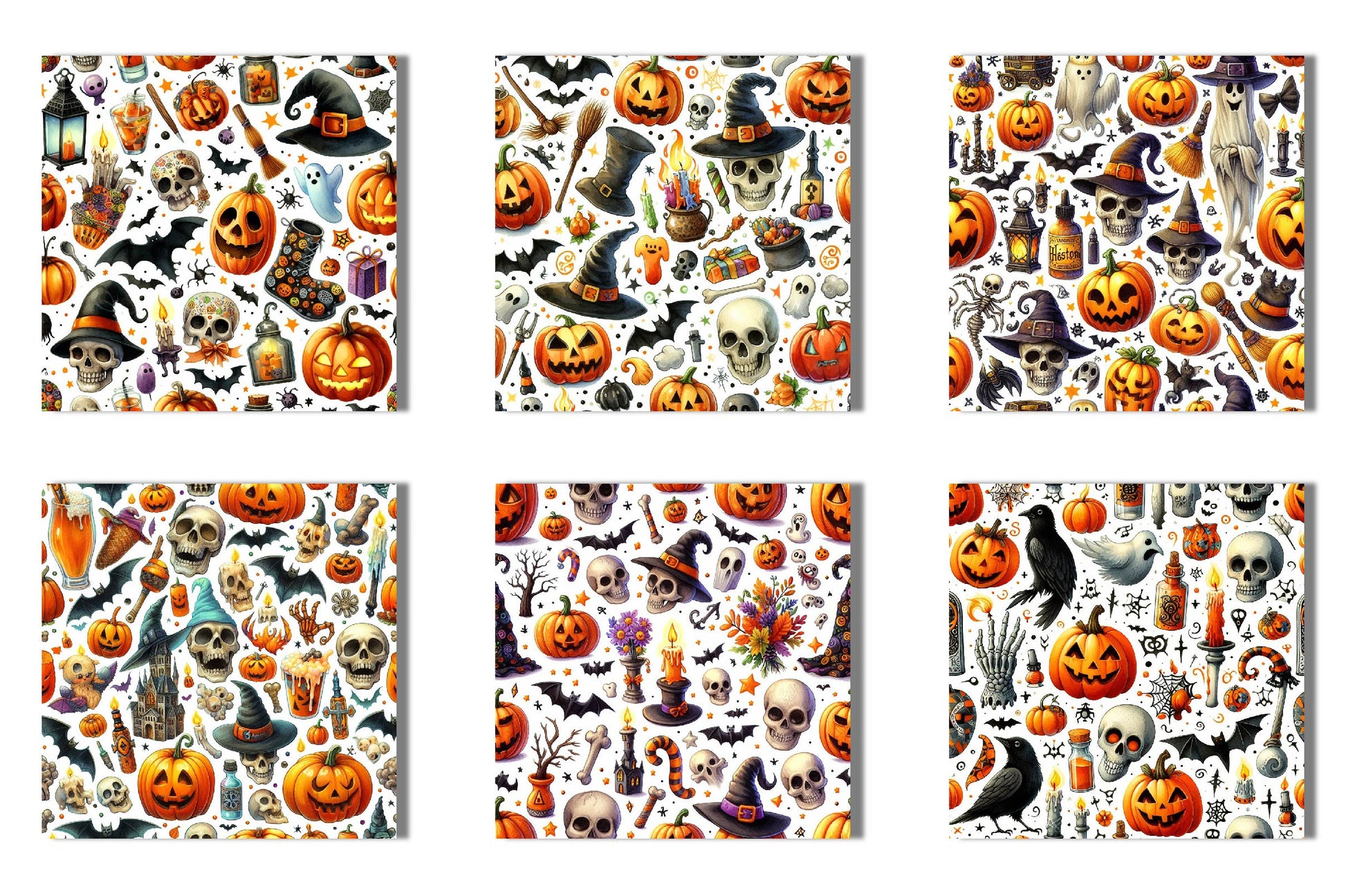 Halloween Digital Background Papers - CraftNest - Digital Crafting and Art