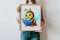 Cute Animals Reading A Book Clipart Bundle - CraftNest - Digital Crafting and Art