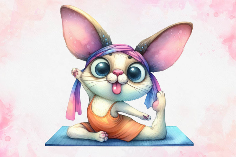 Cute Yoga Cat Clipart Bundle - CraftNest - Digital Crafting and Art