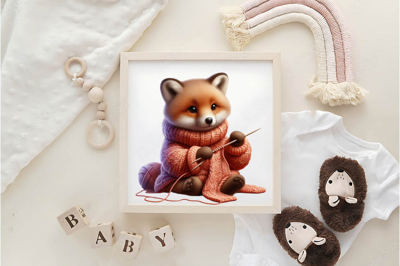 Animal Knitting A Sweater Clipart Bundle - CraftNest - Digital Crafting and Art