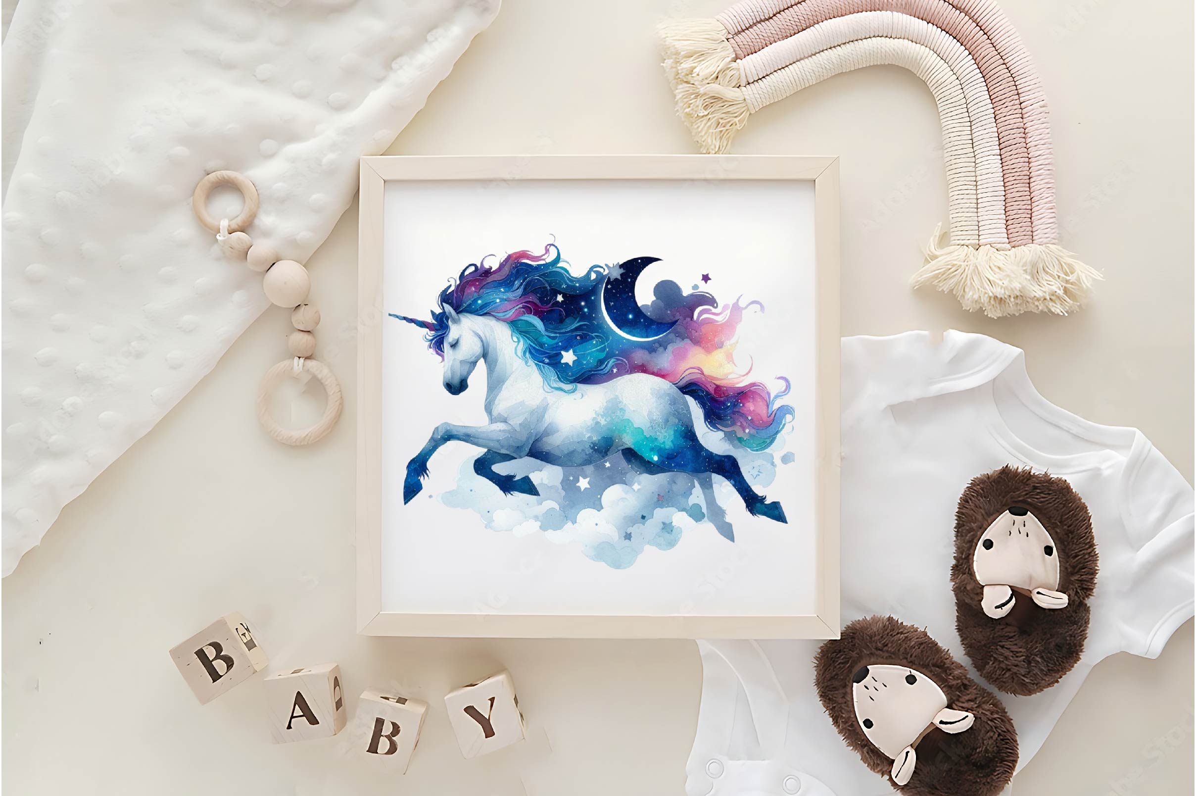 Night Unicorn Clipart Bundle 1 - CraftNest - Digital Crafting and Art