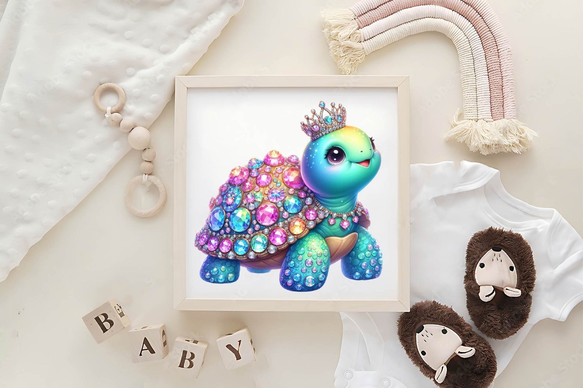 Crystals Sea Turtle Clipart Bundle - CraftNest - Digital Crafting and Art