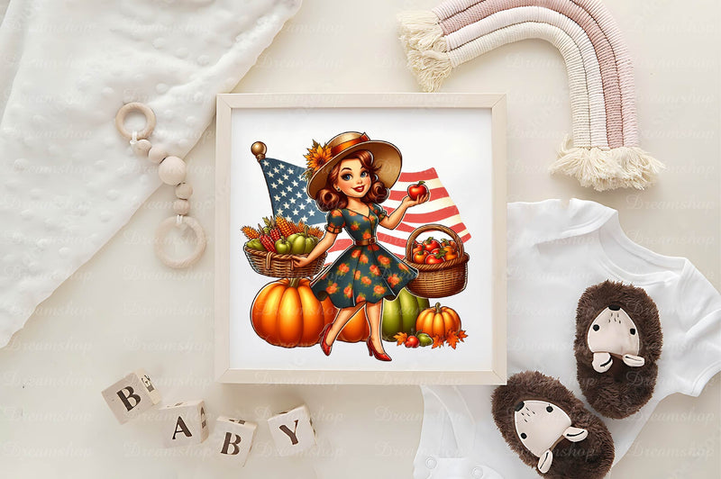 Fall Girl Autumn Woman Clip Art Clipart Bundle - CraftNest - Digital Crafting and Art