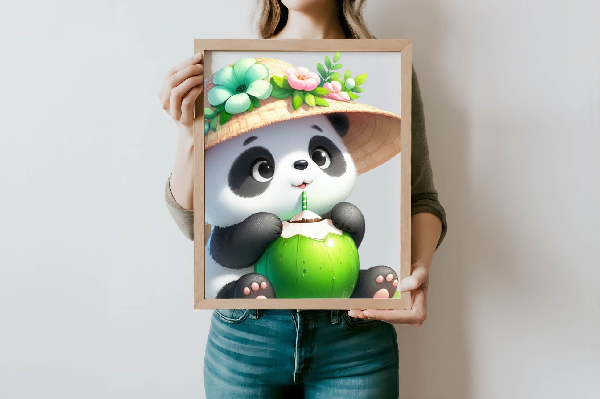 Summer Animals Eating Green Coconut Clipart Bundle - CraftNest - Digital Crafting and Art