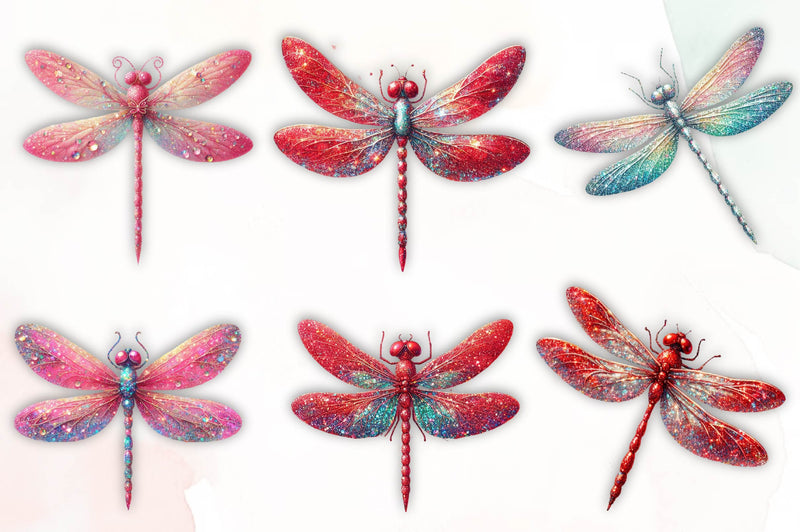 Dragon Fly Collection Clipart Bundle - CraftNest - Digital Crafting and Art