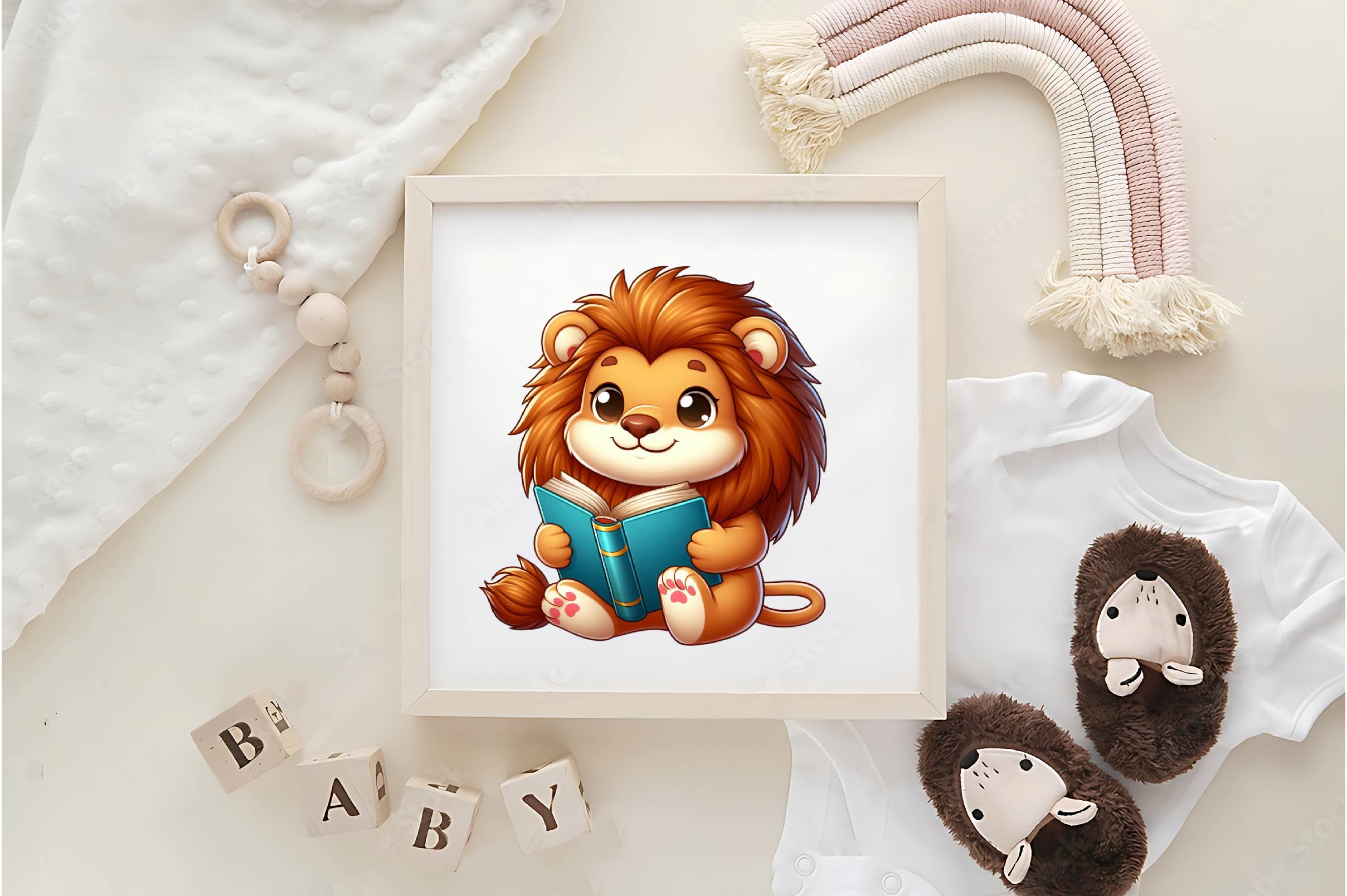 Animals Reading Book Clipart Bundle 1 - CraftNest - Digital Crafting and Art