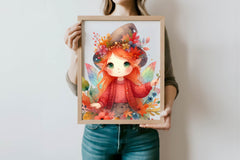 Cute Autumn Fairy Clipart Bundle - CraftNest - Digital Crafting and Art