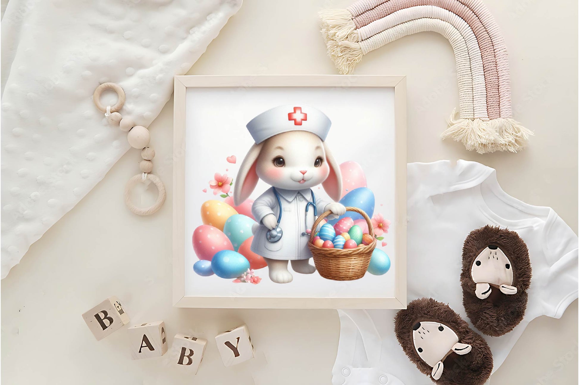 Bunny Nurse Easter Clipart Bundle - CraftNest - Digital Crafting and Art