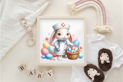 Bunny Nurse Easter Clipart Bundle - CraftNest - Digital Crafting and Art