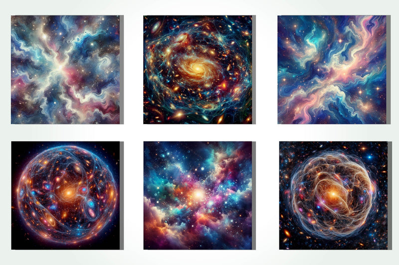 Galaxy Pattern Background Clipart Bundle - CraftNest - Digital Crafting and Art