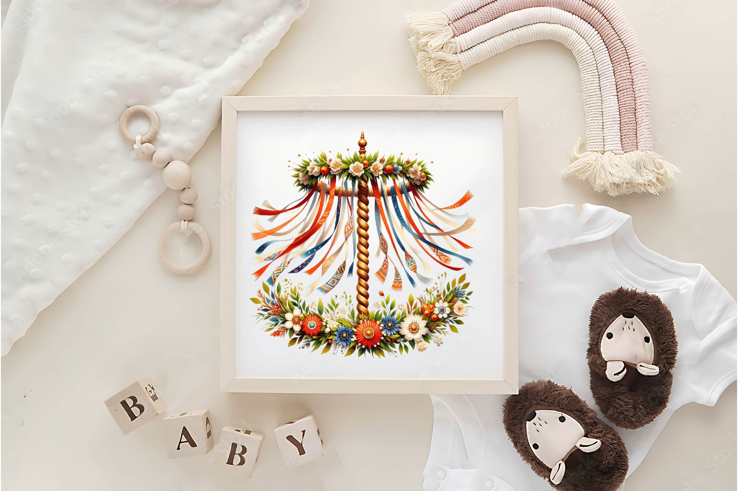 Maypole Clipart Bundle - CraftNest - Digital Crafting and Art