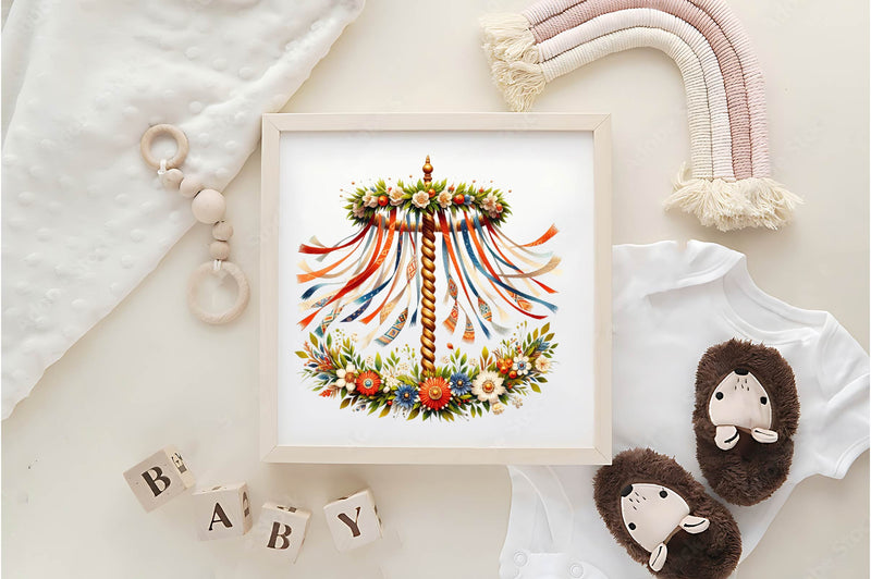 Maypole Clipart Bundle - CraftNest - Digital Crafting and Art