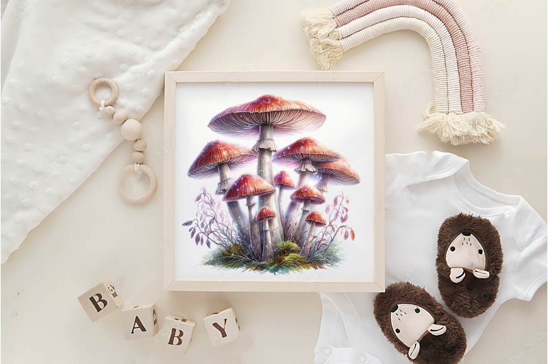 Magic Mushrooms Clipart Bundle - CraftNest - Digital Crafting and Art