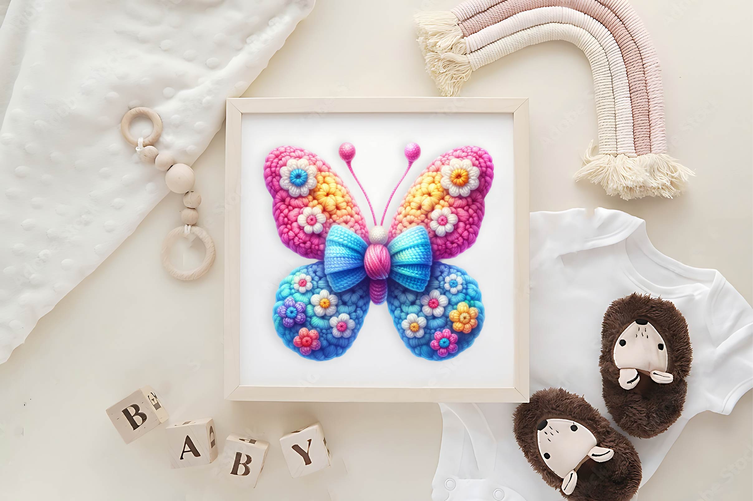 Crochet Butterfly Clipart Bundle 2 - CraftNest - Digital Crafting and Art