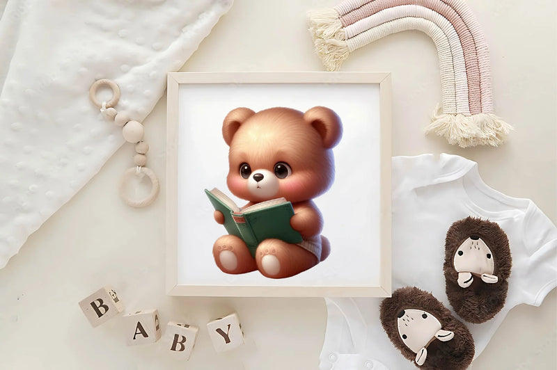 Cute Spring Bear Clipart Bundle 1 - CraftNest - Digital Crafting and Art