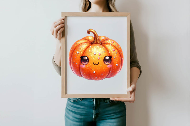 Halloween Cute Pumpkin Clipart Bundle - CraftNest - Digital Crafting and Art