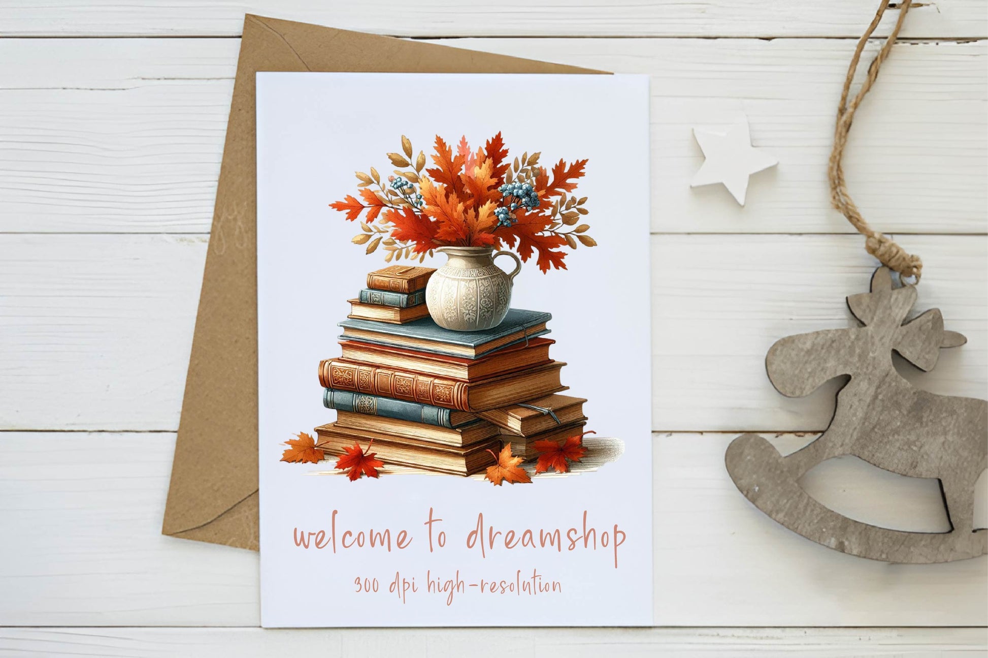 Autumn Books Clipart Bundle 1 - CraftNest - Digital Crafting and Art