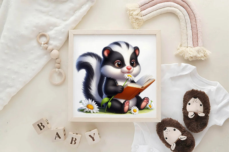 Spring Skunk Clipart Bundle - CraftNest - Digital Crafting and Art