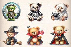 Teddy Bear Baby 1st Halloween Clipart Bundle - CraftNest - Digital Crafting and Art