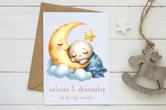 Sleepy Moon Clipart Bundle 1 - CraftNest - Digital Crafting and Art