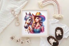 Cowgirl Cowgirls Clipart Bundle - CraftNest - Digital Crafting and Art
