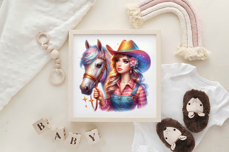 Cowgirl Cowgirls Clipart Bundle - CraftNest - Digital Crafting and Art