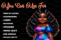American Black Woman Clipart Bundle - CraftNest - Digital Crafting and Art