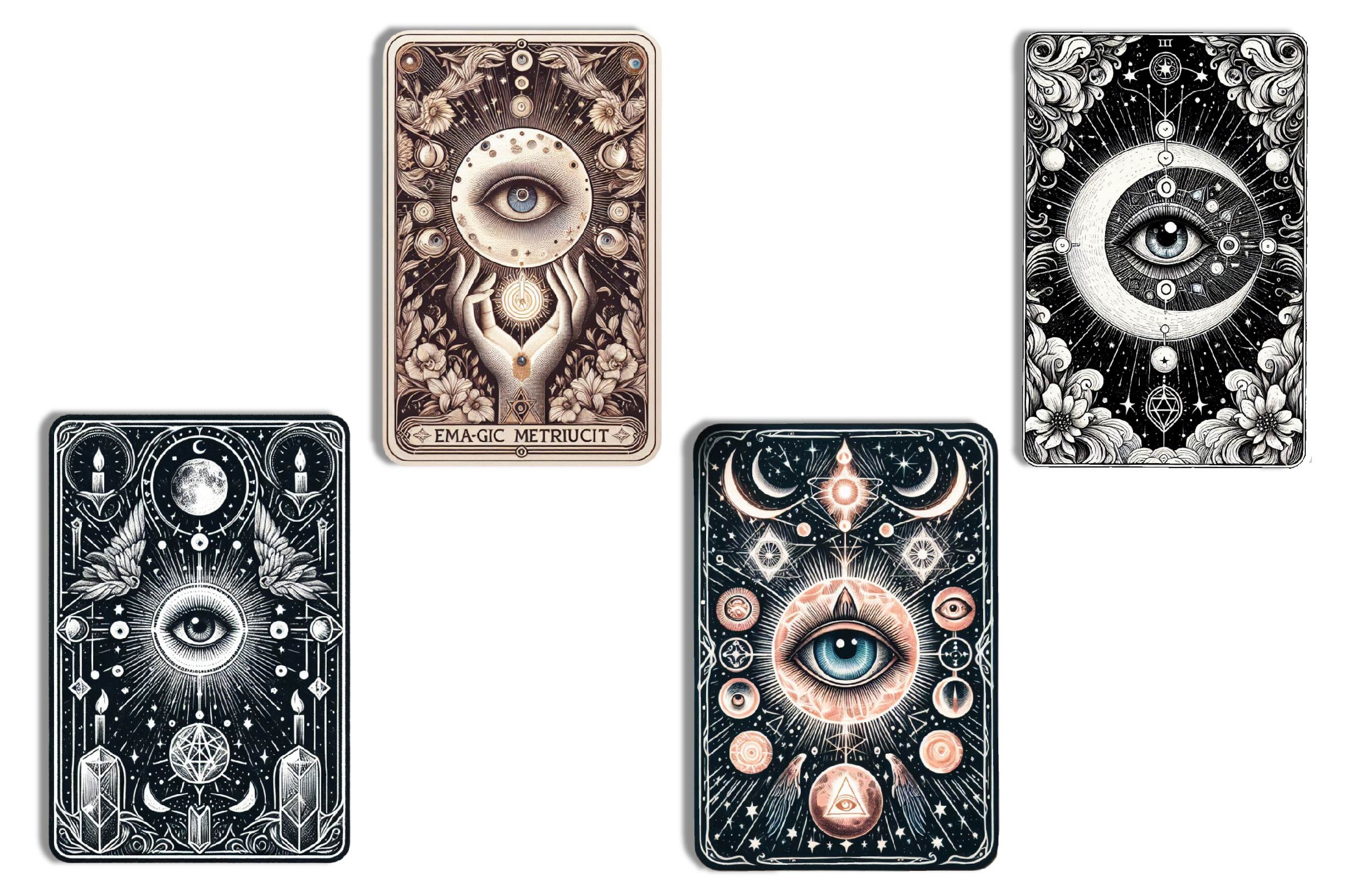 Magic And Celestial Tarot Card Clipart Bundle - CraftNest - Digital Crafting and Art