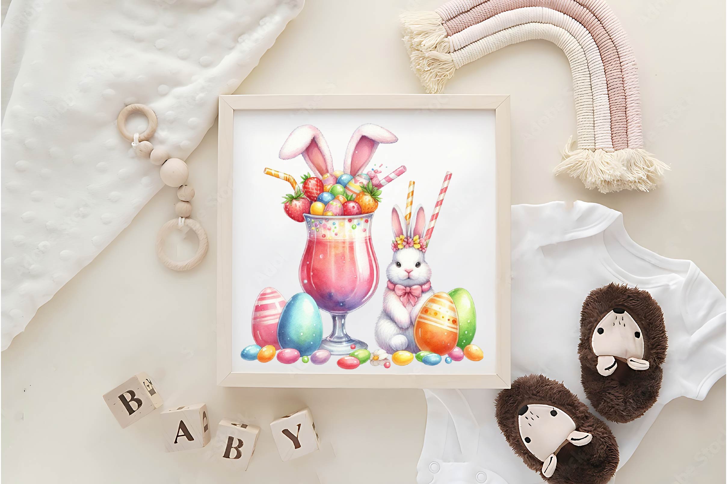 Cute Easter Drinks Clipart Bundle - CraftNest - Digital Crafting and Art
