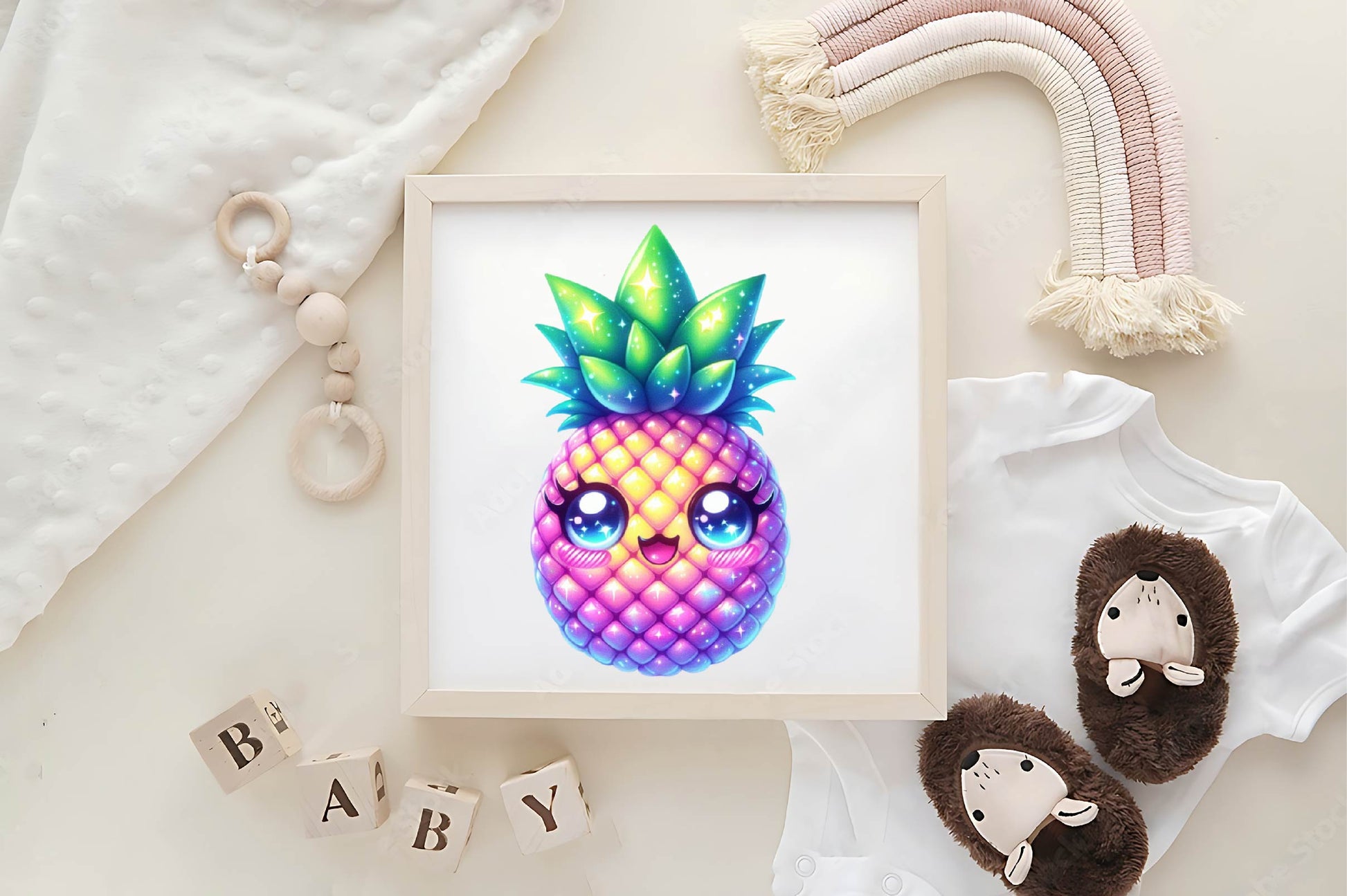 Summer Kawaii Pineapple Clipart Bundle - CraftNest - Digital Crafting and Art