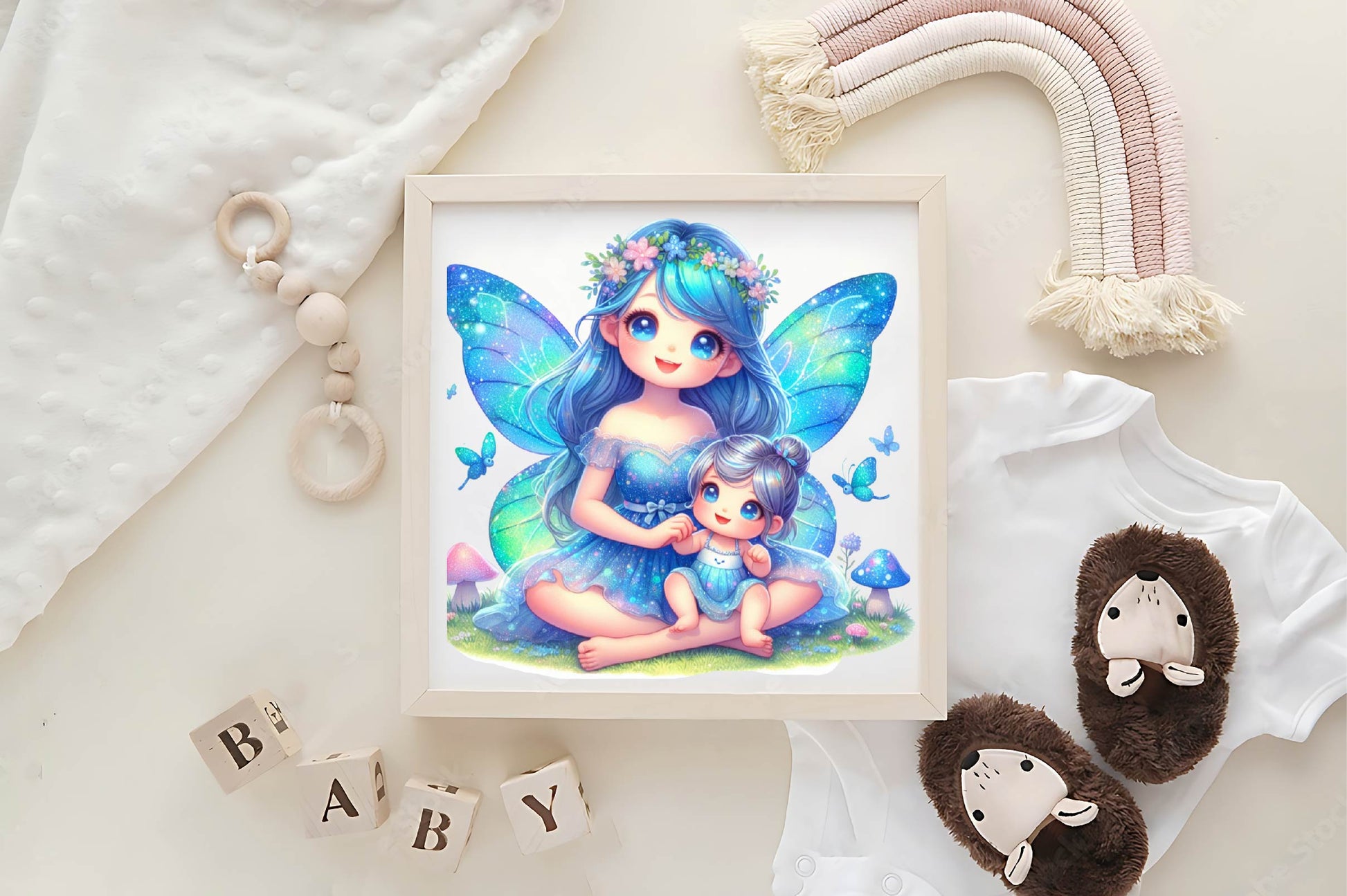 Fairy Mom And Baby Clipart Bundle - CraftNest - Digital Crafting and Art