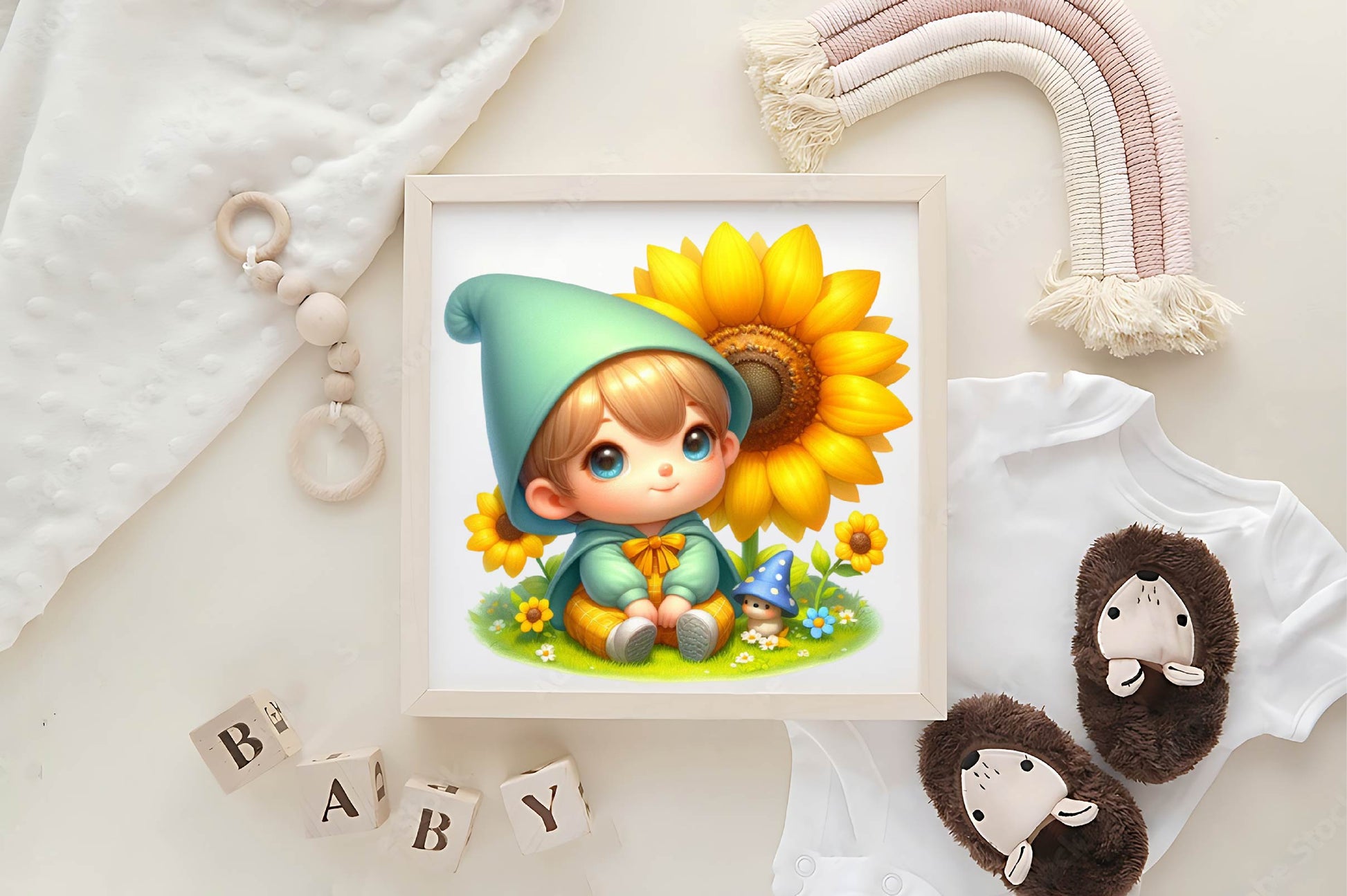 Sunflower Gnome Girl Clipart Bundle - CraftNest - Digital Crafting and Art