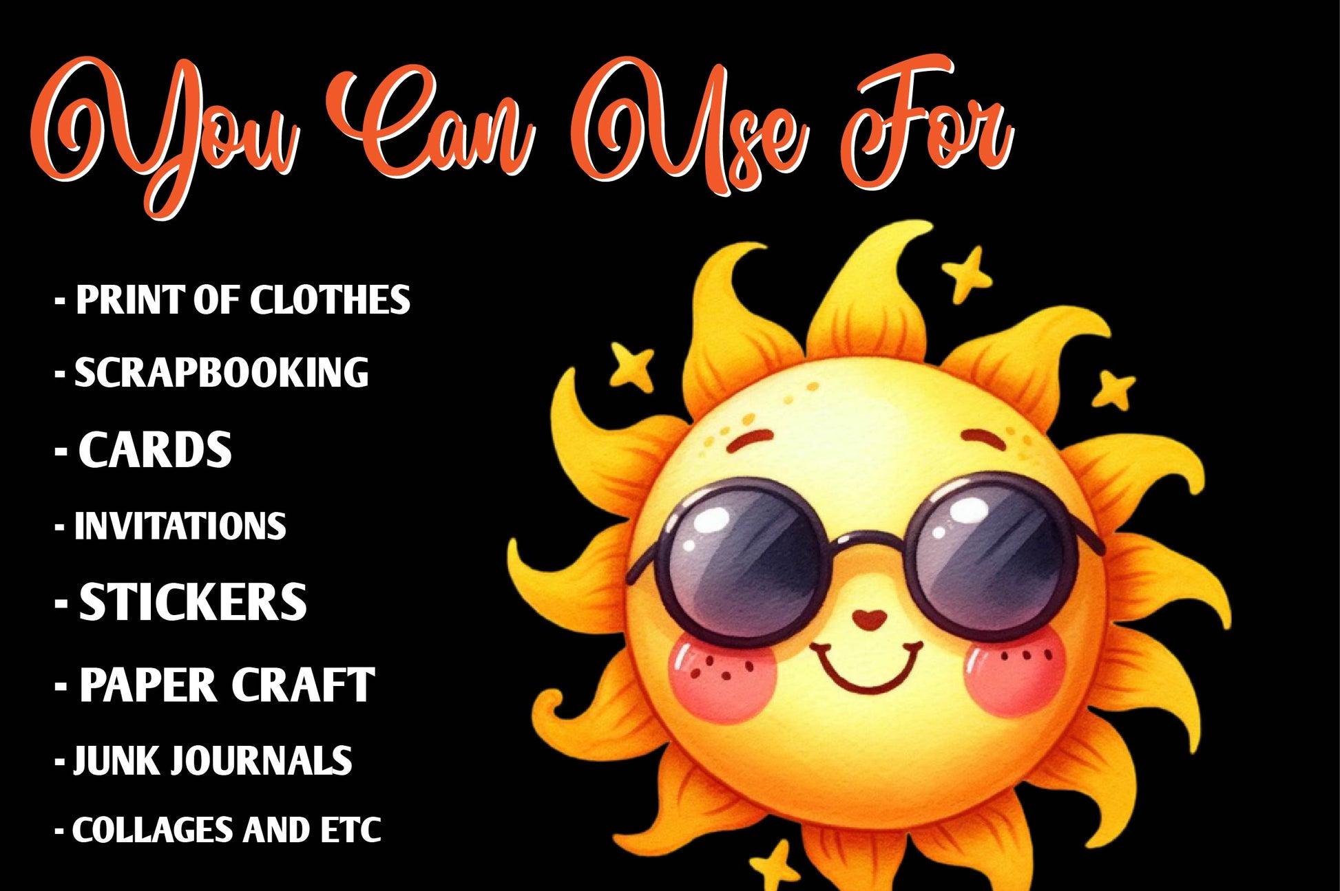 Sun Summer Clipart Bundle - CraftNest - Digital Crafting and Art