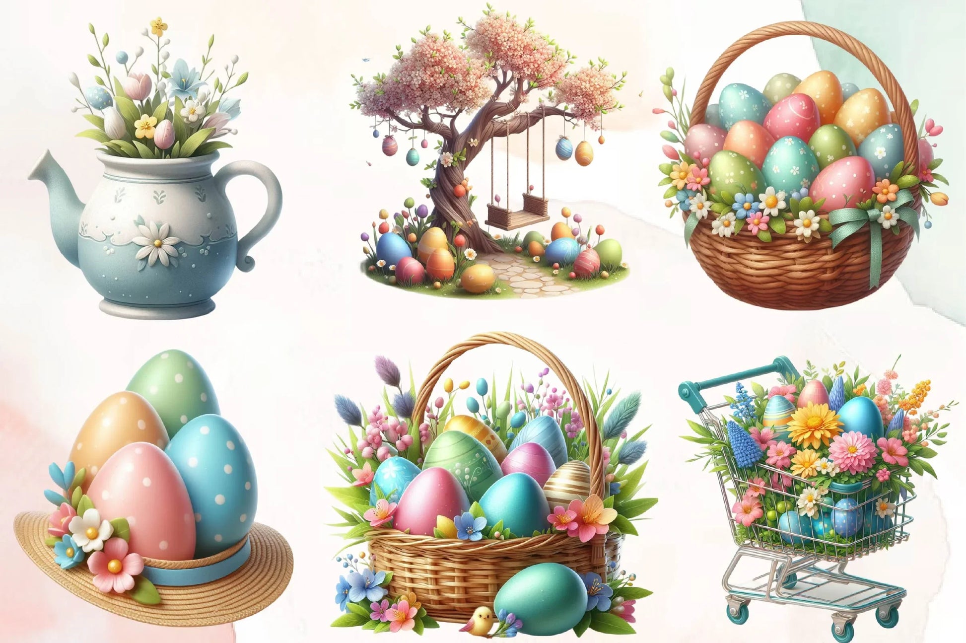 Spring Easter Clipart Bundle - CraftNest - Digital Crafting and Art
