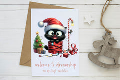 Funny Christmas Black Cat Clipart Bundle - CraftNest - Digital Crafting and Art