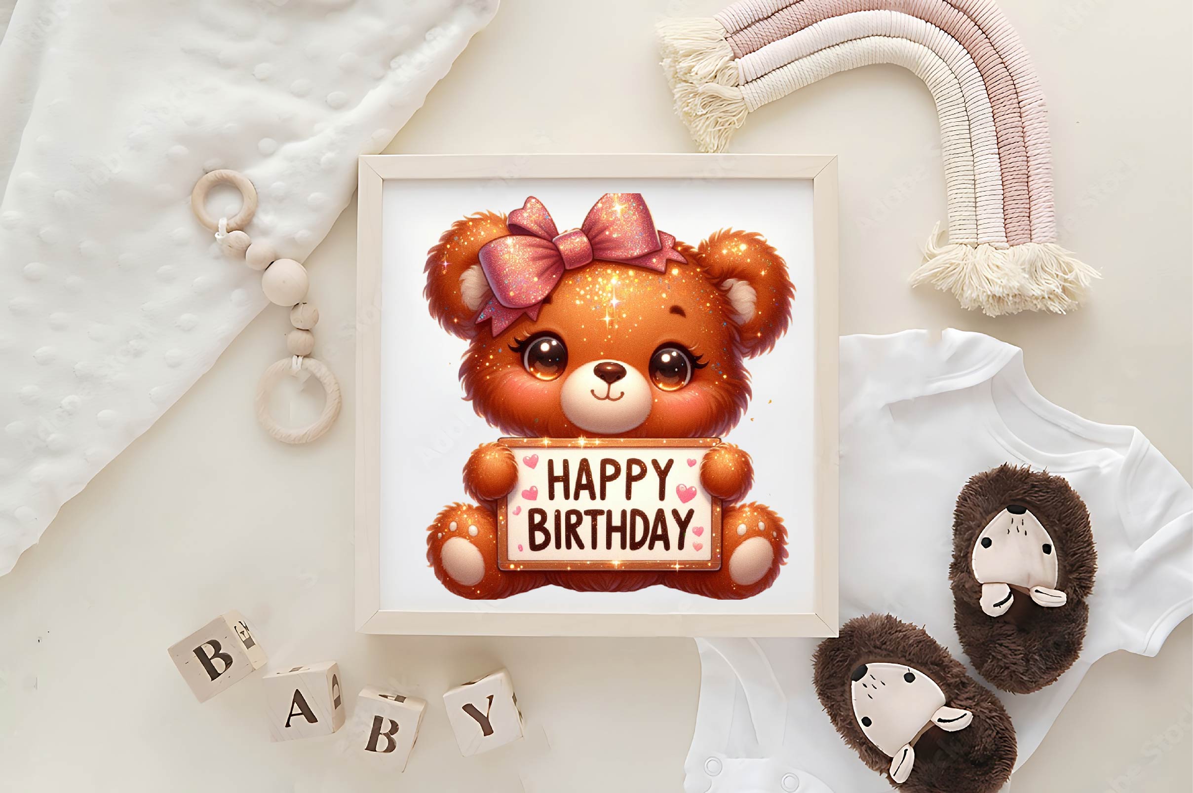 Birthday Teddy Bear Clipart Bundle - CraftNest - Digital Crafting and Art