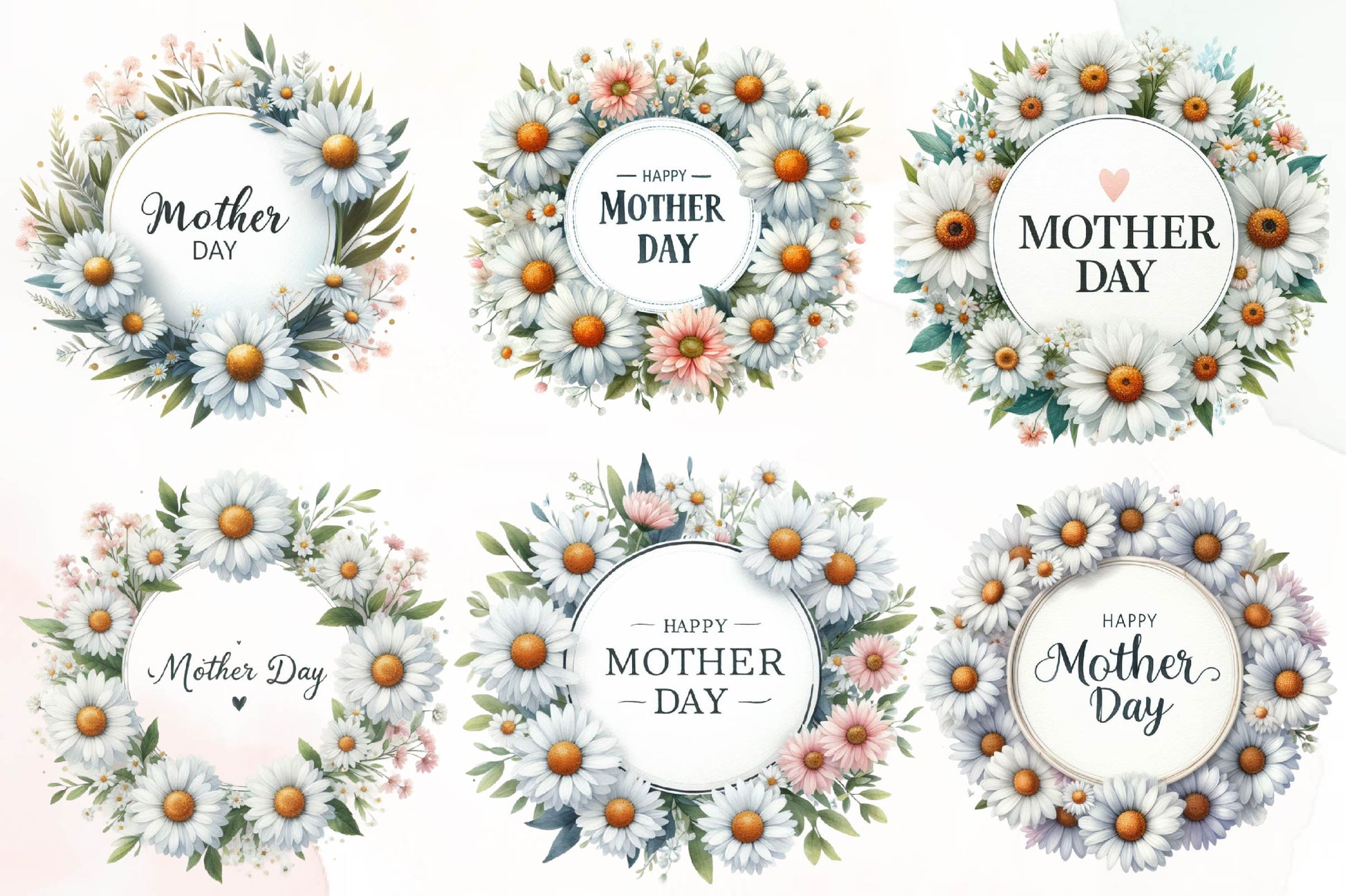 Happy Mother'S Day Floral Bouquets Clipart Bundle - CraftNest - Digital Crafting and Art