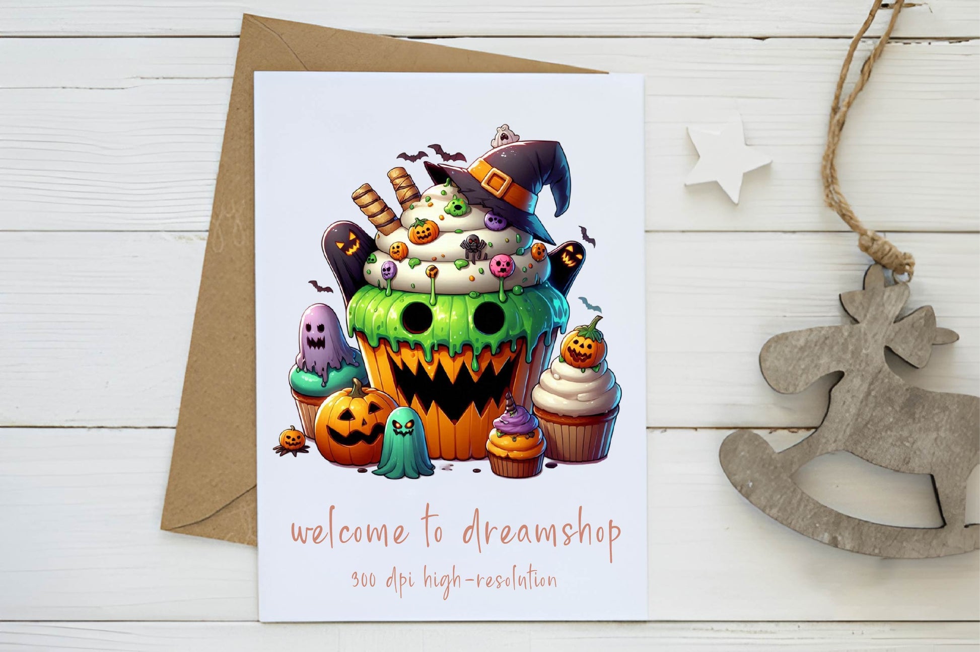 Scary Halloween Cupcake Clipart Bundle 1 - CraftNest - Digital Crafting and Art