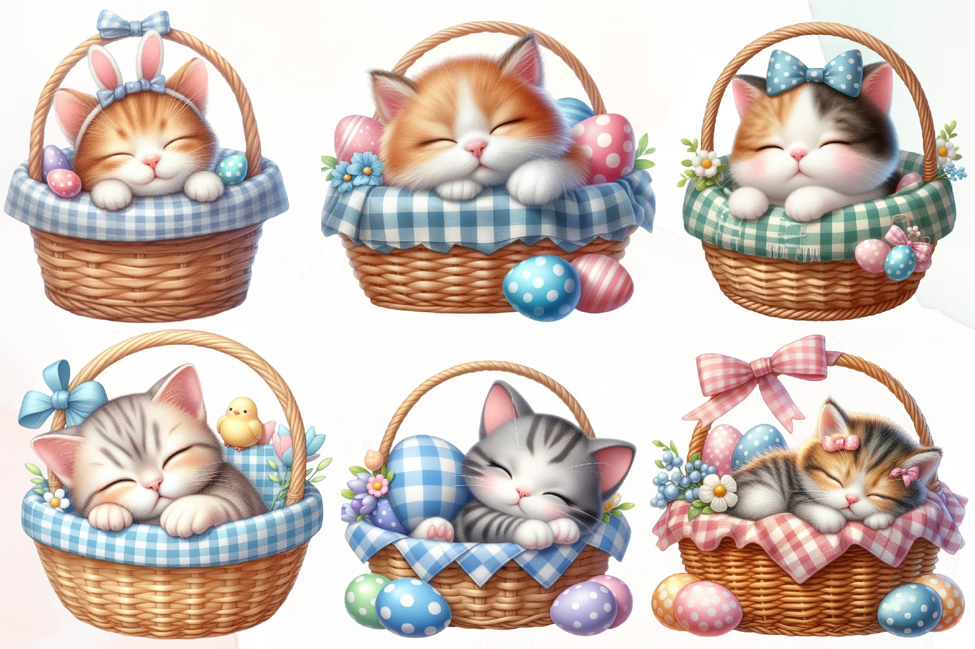 Easter Kitty Clipart Bundle - CraftNest - Digital Crafting and Art